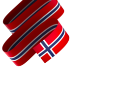 Norway flag element design national independence day banner ribbon png