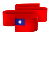 Taïwan drapeau élément conception nationale indépendance journée bannière ruban png