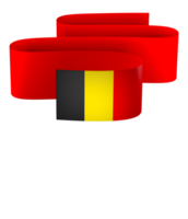 Belgium flag element design national independence day banner ribbon png