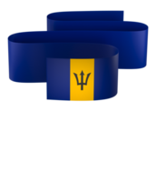 Barbados flag element design national independence day banner ribbon png