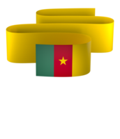 camerun bandiera elemento design nazionale indipendenza giorno bandiera nastro png