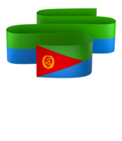 Eritrea flag element design national independence day banner ribbon png