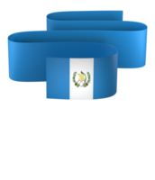 Guatemala flag element design national independence day banner ribbon png