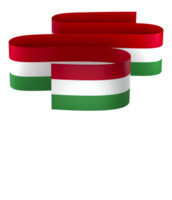 Hungary flag element design national independence day banner ribbon png