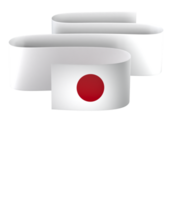 Japón bandera elemento diseño nacional independencia día bandera cinta png