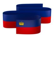 Liechtenstein flag element design national independence day banner ribbon png