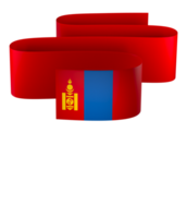 Mongolia bandera elemento diseño nacional independencia día bandera cinta png