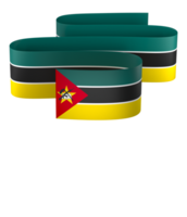Mozambique Flagge Element Design National Unabhängigkeit Tag Banner Band png