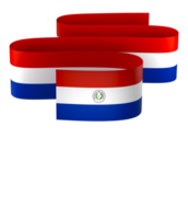 Paraguay Flagge Element Design National Unabhängigkeit Tag Banner Band png