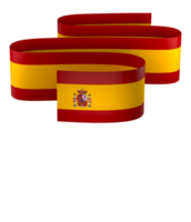 Spanien flagga element design nationell oberoende dag baner band png