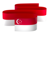 Singapur Flagge Element Design National Unabhängigkeit Tag Banner Band png