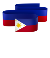 Philippinen Flagge Element Design National Unabhängigkeit Tag Banner Band png