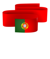 Portugal Flagge Element Design National Unabhängigkeit Tag Banner Band png