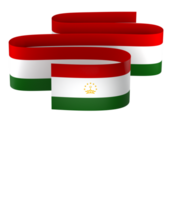 tajiquistão bandeira elemento Projeto nacional independência dia bandeira fita png