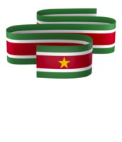 suriname Flagge Element Design National Unabhängigkeit Tag Banner Band png