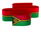 Vanuatu flag element design national independence day banner ribbon png