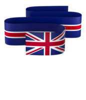 United Kingdom flag element design national independence day banner ribbon png