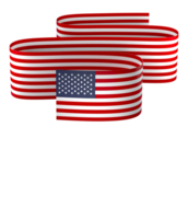 United States flag element design national independence day banner ribbon png