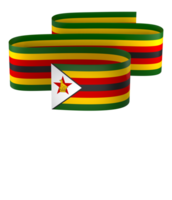 Zimbabwe Flagge Element Design National Unabhängigkeit Tag Banner Band png