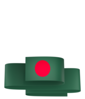 Bangladesh bandeira elemento Projeto nacional independência dia bandeira fita png