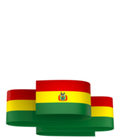 Bolivia flag element design national independence day banner ribbon png