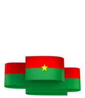 Burkina Faso flag element design national independence day banner ribbon png