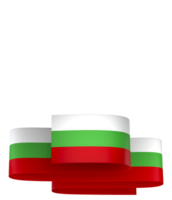 Bulgaria flag element design national independence day banner ribbon png