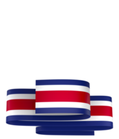 Costa Rica flag element design national independence day banner ribbon png