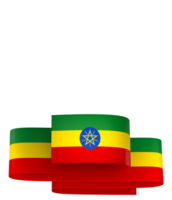 Ethiopia flag element design national independence day banner ribbon png