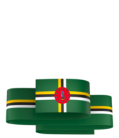 Dominica flag element design national independence day banner ribbon png