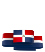 Dominican Republic flag element design national independence day banner ribbon png