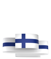 Finland flag element design national independence day banner ribbon png