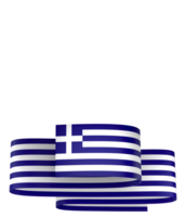 Greece flag element design national independence day banner ribbon png