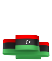 Líbia bandeira elemento Projeto nacional independência dia bandeira fita png