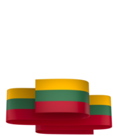 litauen flagga element design nationell oberoende dag baner band png