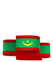 Mauritania flag element design national independence day banner ribbon png