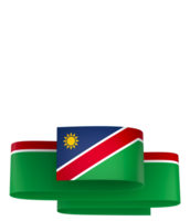 Namibia flag element design national independence day banner ribbon png