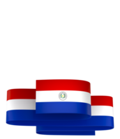 paraguay bandiera elemento design nazionale indipendenza giorno bandiera nastro png