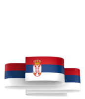 serbia flagga element design nationell oberoende dag baner band png