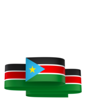 South Sudan flag element design national independence day banner ribbon png