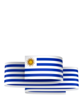 Uruguay flag element design national independence day banner ribbon png