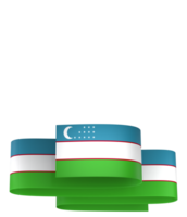 Usbekistan Flagge Element Design National Unabhängigkeit Tag Banner Band png