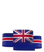 United Kingdom flag element design national independence day banner ribbon png