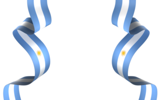 Argentina flag element design national independence day banner ribbon png