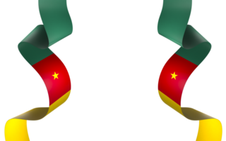 camerun bandiera elemento design nazionale indipendenza giorno bandiera nastro png