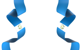 Guatemala flag element design national independence day banner ribbon png