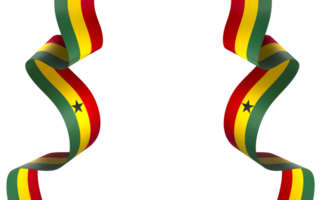 Ghana bandiera elemento design nazionale indipendenza giorno bandiera nastro png