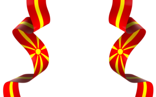 norr macedonia flagga element design nationell oberoende dag baner band png