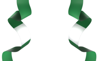 Nigéria bandeira elemento Projeto nacional independência dia bandeira fita png