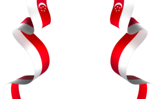 Singapur bandera elemento diseño nacional independencia día bandera cinta png